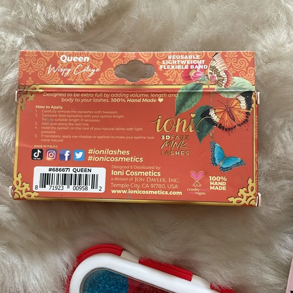 Ioni Faux Mink Lashes and Makeup Set